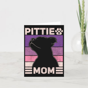 Pittie Mom Pitbull Mom Hondeneigenaar Vrouwen Moed Kaart