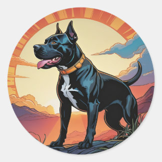 Pittie Pitbull Adventure Wandelhond Stickers