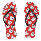 Pittie Pittie alsjeblieft. Dog Drawing Pattern Teenslippers (Voetbed)