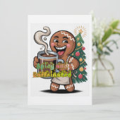 Pittig en Gecaffeïneerd Kaart (Staand voorkant)