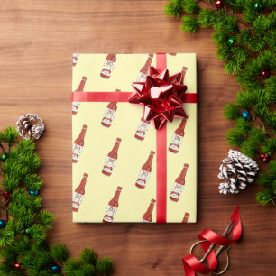 Pittig! Heet Sauzen Salsa Cute Handgetekend Cadeaupapier