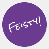 Pittig! Ronde Sticker (Voorkant)