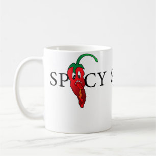 Pittige Chilly Peper Emoticon Pittige Emoticon Kou Koffiemok