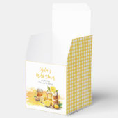 Pittige citencake gemberthee bruidsmeesterschap bedankdoosjes (Geopend)