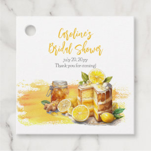 Pittige Citroen Cake Gember Thee Bruidsborrel Bedankjes Labels