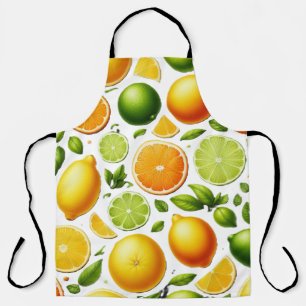 Pittige Citrus Oogst Schort – Sinaasappel & Limoen