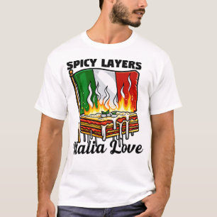 Pittige Lagen, Italia Liefde Lasagne T-shirt