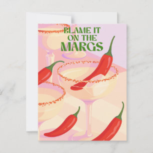 Pittige Margarita Cocktail Humor Briefkaart