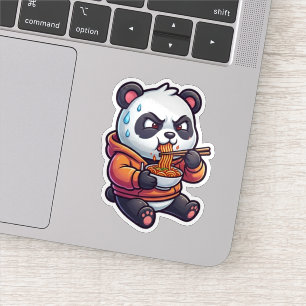 Pittige Noedel Panda Sticker