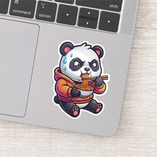 Pittige Noedel Panda Sticker