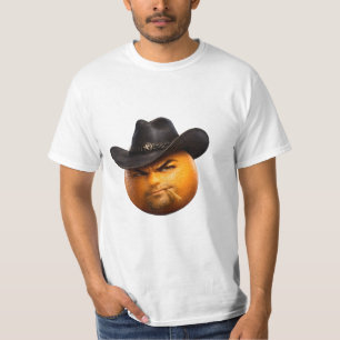 Pittige outlaw, knorrige cowboy oranje grafische T T-shirt