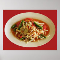 Pittige papajasalade [Som Tam] ... Thais Lao eten