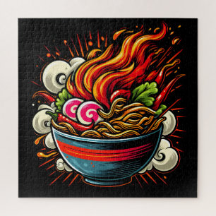 Pittige Ramen Japanse Noodle Straatkunst Legpuzzel