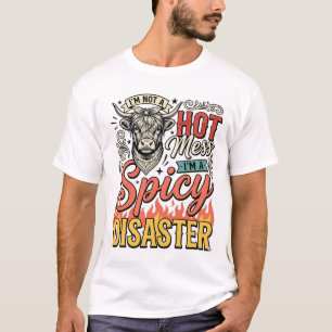Pittige ramp Hoogland Koe Vintage Western T-shirt 