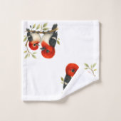 pittige roodharige specht bad handdoek (Wasdoekje)
