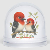 pittige roodharige specht sneeuwbol (Voorkant)