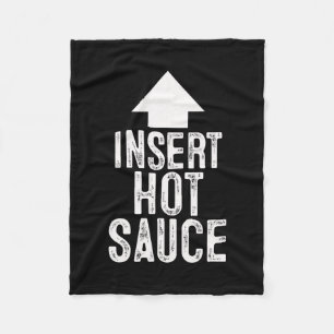 Pittige Saus invoegen Halloween Pijl naar Mond Fleece Deken