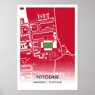 Pittodrie Stadion Poster – Thuisbasis van Aberdeen
