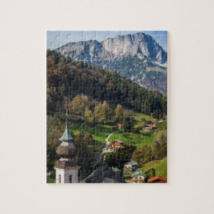 Pittoresk Beierse dorp, Duitsland Legpuzzel