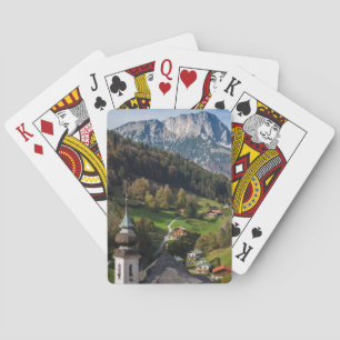 Pittoresk Beierse dorp, Duitsland Pokerkaarten