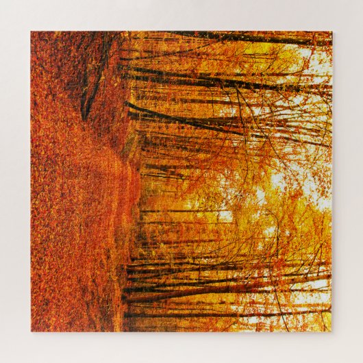 Pittoresk herfstweglandschap legpuzzel (Horizontaal)