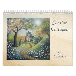 Pittoreske Cottages in de Bossen Kalender