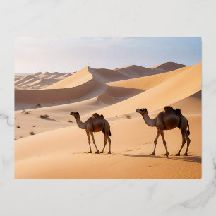 Pittoreske Landschap Desert Sand Natuur Rustig Folie Feestdagen Briefkaart