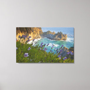 Pittoreske McWay Falls stort op het strand en Canvas Afdruk