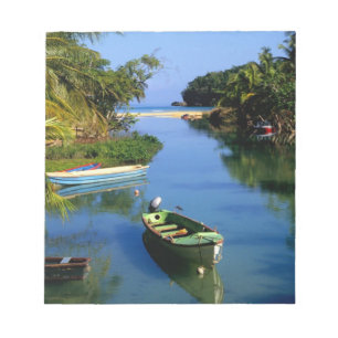 Pittoreske rivier bij Ocho Rios in Jamaica Notitieblok