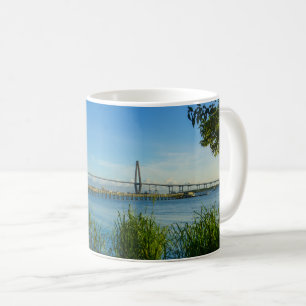 Pittoresque Arthur Ravenel Bridge Café Mug