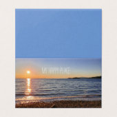 Pittoresque Beach Sunset Carte photo (Outside Unfolded)