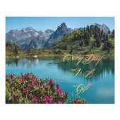 Pittoresque "Chaque jour est un cadeau" Photo Impr (Devant)