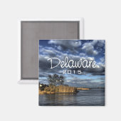 Pittoresque Delaware USA Frigo Magnet Changement A (Recto/Verso)
