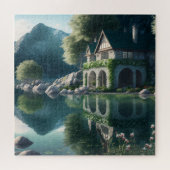 Pittoresque Lakeside View Jigsaw Puzzle (Horizontal)
