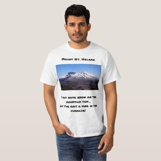Pittoresque T-shirt Mt. St. Helens avec légende am (Devant entier)