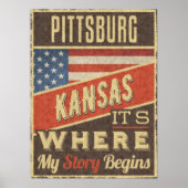 Pittsburg Kansas Poster (Voorkant)