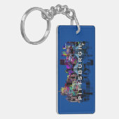 Pittsburg, Pennsylvania in graffiti-Sleutelhanger Sleutelhanger (Voorkant Links)