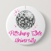 Pittsburg State University Disco Ronde Button 7,6 Cm (Voorkant)