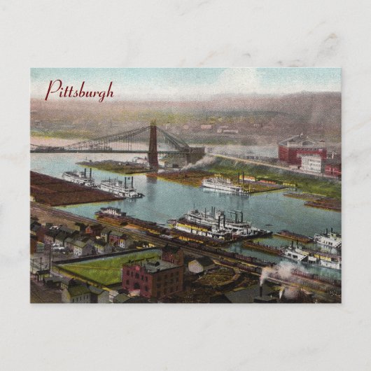  Pittsburgh 1800s Briefkaart (Voorkant)