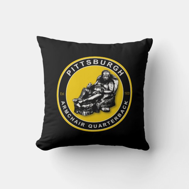 Pittsburgh Amerikaanse MoJo Football Pillow Kussen (Voorkant)