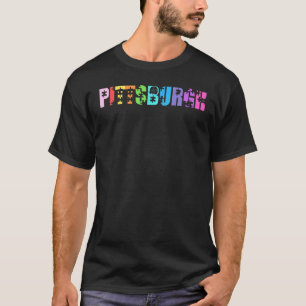 Pittsburgh Autisme Pastel Regenboog Autistische Ma T-shirt