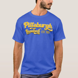 Pittsburgh Baseball Est 1887 honkballiefde T-shirt