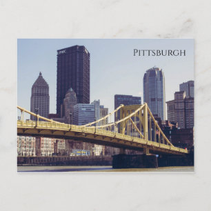 Pittsburgh Bridge en gebouwen Briefkaart