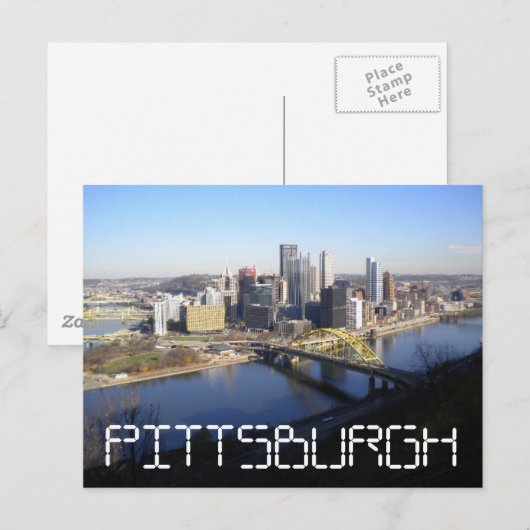 Pittsburgh Briefkaart (Voorkant / Achterkant)