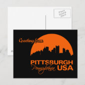 PITTSBURGH-briefkaart - aanpasbaar Briefkaart (Voorkant / Achterkant)