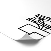 Pittsburgh Bruiloft | 12 Tabel Zitkaarten Poster (Hoek)