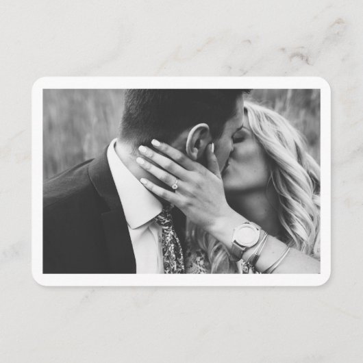 Pittsburgh Bruiloft Minimalistische Schets RSVP Informatiekaartje (Achterkant)