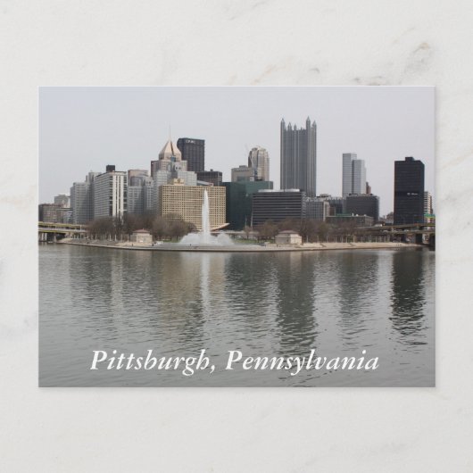 Pittsburgh, carte postale PA (Devant)