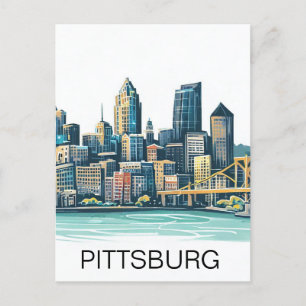 Pittsburgh Cityscape Briefkaart