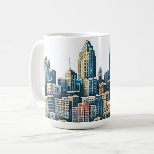 Pittsburgh Cityscape Koffiemok (Voorkant links)